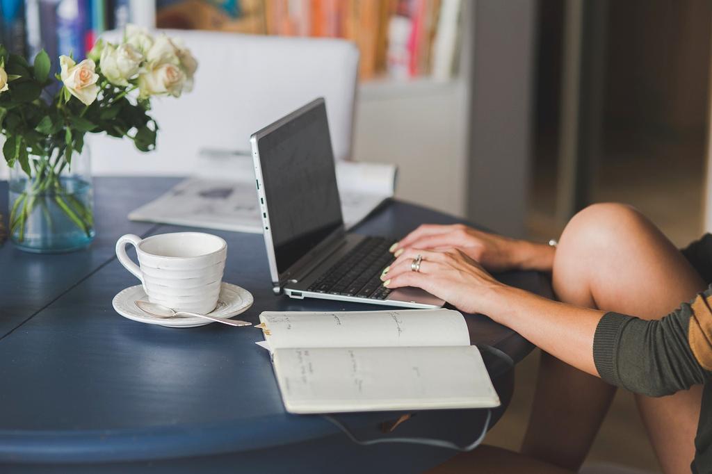 Modern design workspace with Lorem Ipsum text layouts